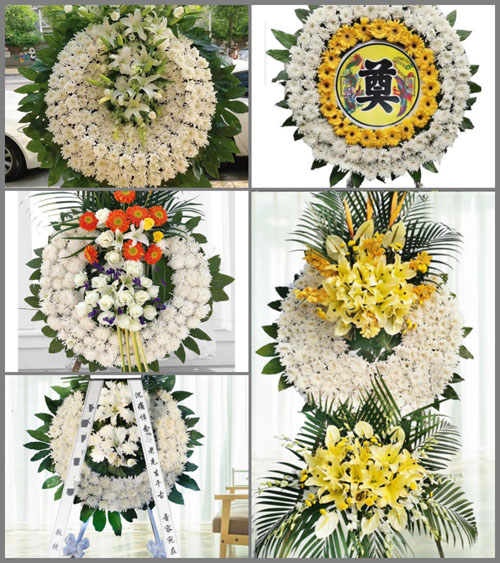 河南济源梨林镇屈西村花圈速递